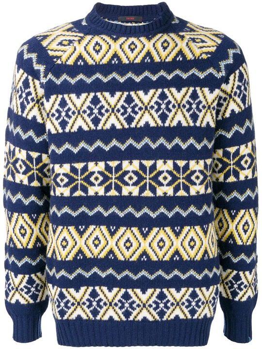 knit patterned jumper展示图