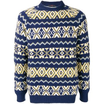 knit patterned jumper