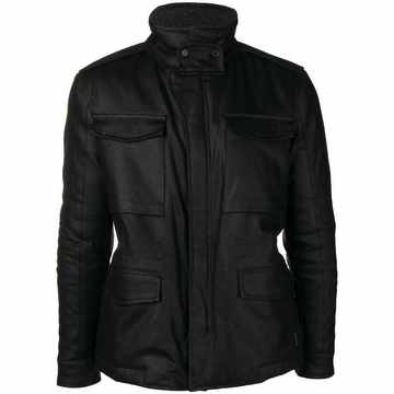 slim-fit biker jacket