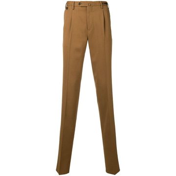 slim-fit tailored trousers