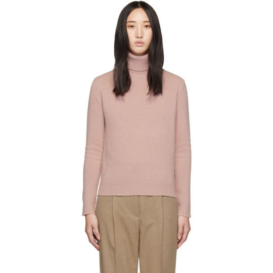 Pink Cashmere Elisse Turtleneck展示图