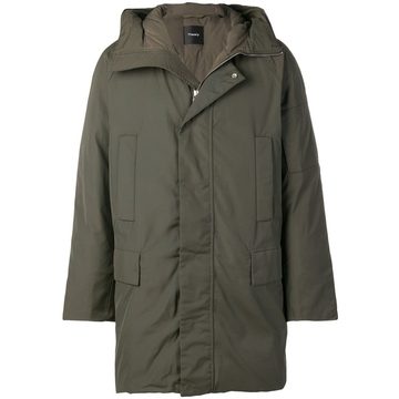 hooded padded coat