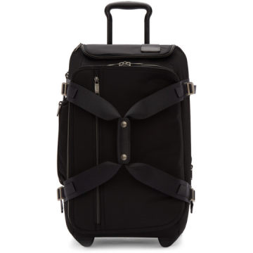 Black Merge Wheeled Duffle Carry-On Suitcase