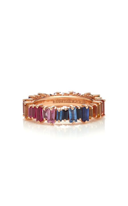 18K Rose Gold Sapphire Ring展示图