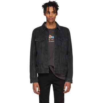 Black Denim Classic Black Tar Jacket