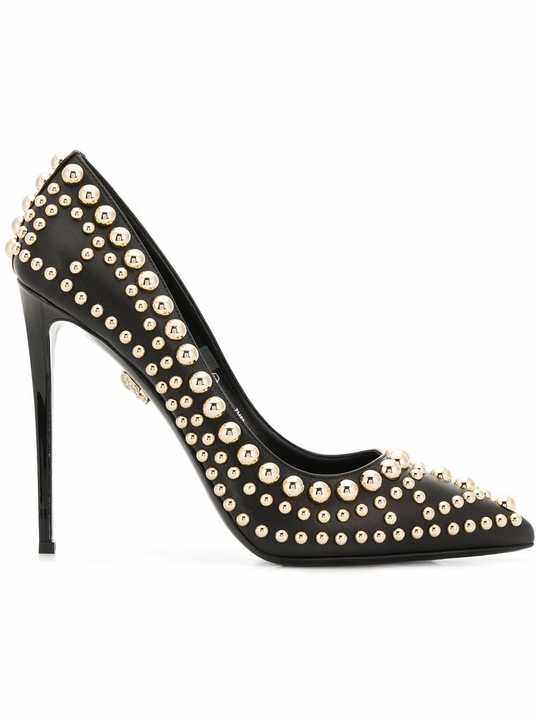 studded high-heel pumps展示图