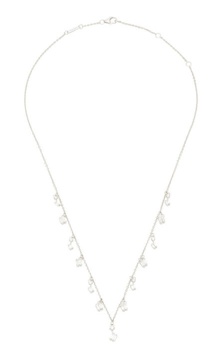 18K White Gold Diamond Necklace展示图