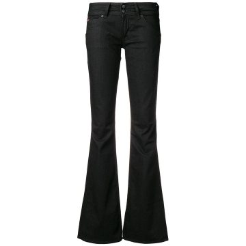 low rise flared jeans