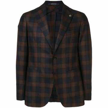 checked blazer