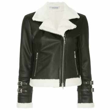 shearling biker jacket