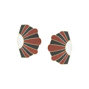 geometric maxi earrings