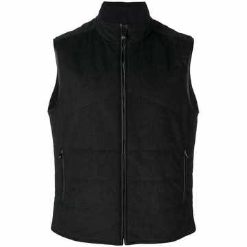 zipped up vest