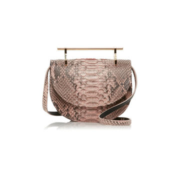 Mini Halfmoon Natural Python Bag