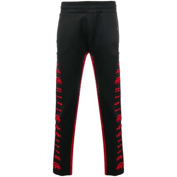 embroidered logo track trousers