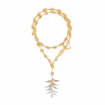 leaf chain necklace