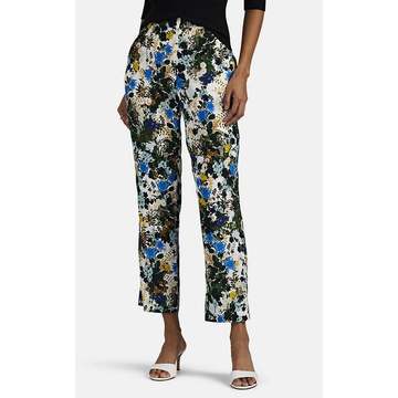 Gianna Floral Slim Crop Trousers