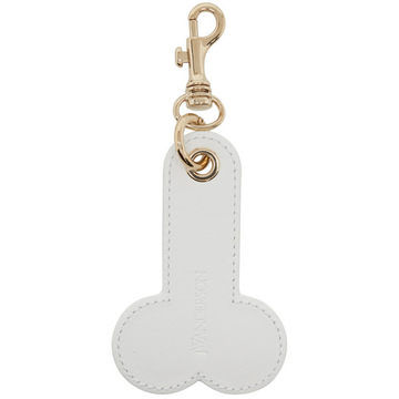 White Penis Keychain