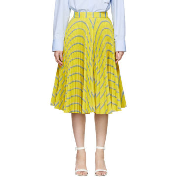 Yellow Soleil Pleated Skirt