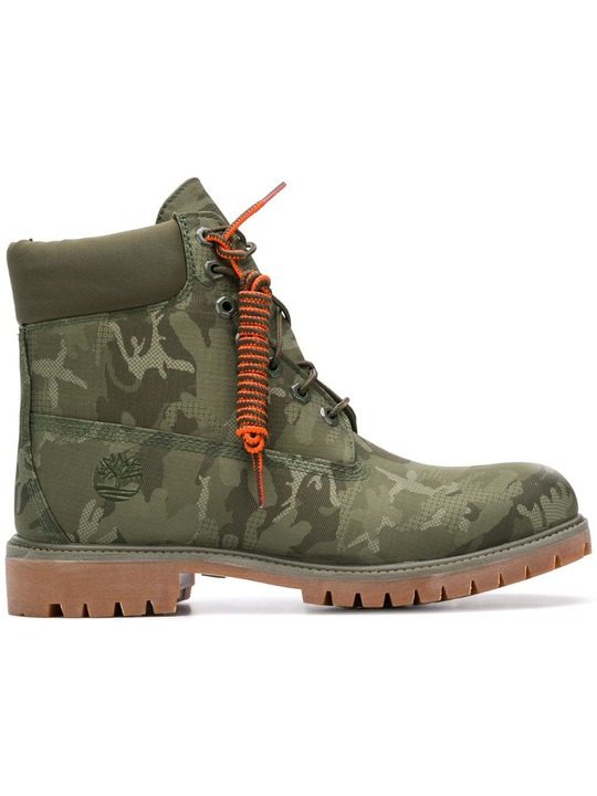 camouflage lace-up boots展示图