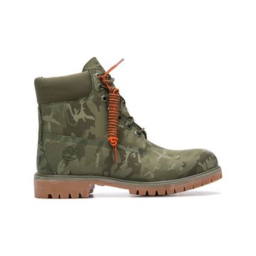 camouflage lace-up boots