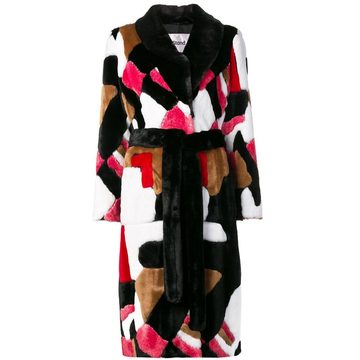 belted mid-length coat