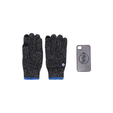 glittered gloves and iPhone 4 case