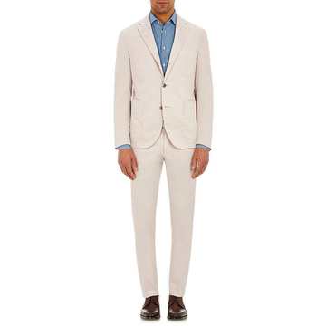 Micro-Twill Three-Button Suit