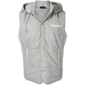 fitted hooded gilet