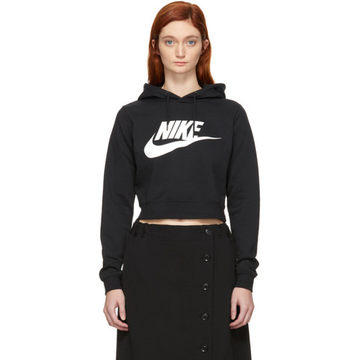 Black NSW Cropped Rally Hoodie