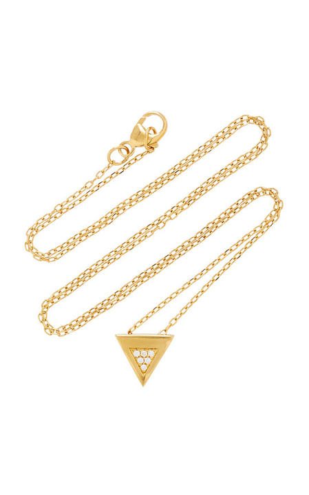 Faction 14K Gold Diamond Necklace展示图