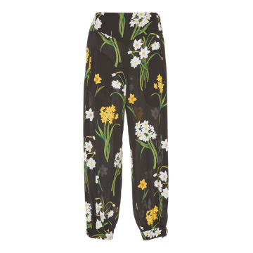 Silk Floral Joggers