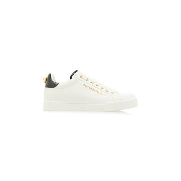 Portofino Patent Leather-Trimmed Sneakers