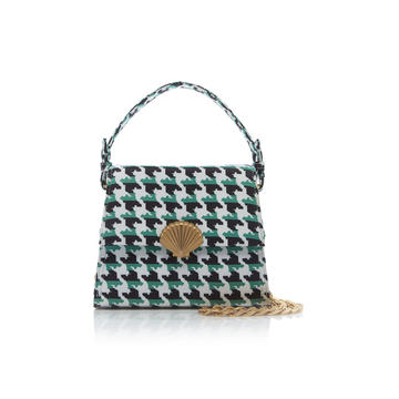 Jemima Dogtooth Printed Bag