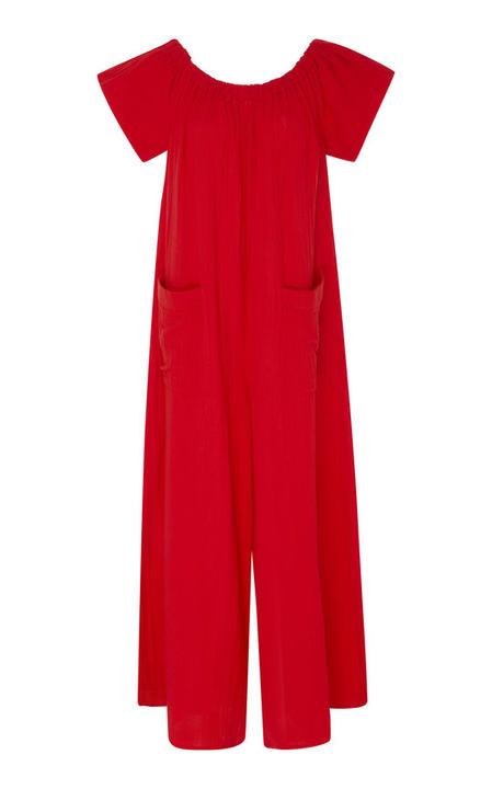 Blanche Off-The-Shoulder Cotton Jumpsuit展示图