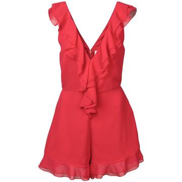 ruffle trim playsuit