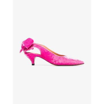 Pink Sabine 50 Velvet Pumps