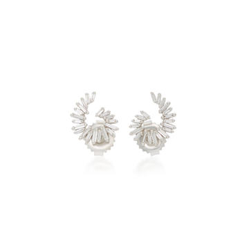 18K White Gold Diamond Earrings