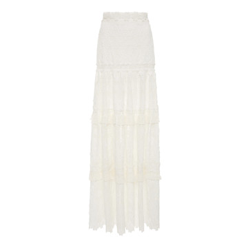 Hisa Guipure Lace Maxi Skirt