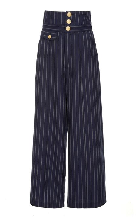 Jeri High Waisted Pinstripe Pant展示图