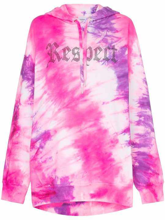 tie dye Respect hoodie展示图