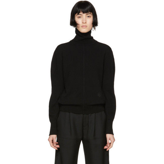 Black Iconic Cashmere Turtleneck展示图