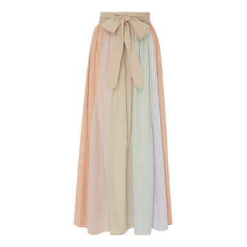 Katrine Pleated Cotton Skirt