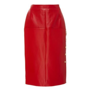 Laria Leather Pencil Skirt