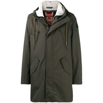 lined hooded coat