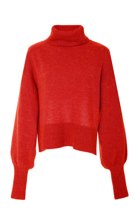 Sloane turtleneck wool blend sweater展示图