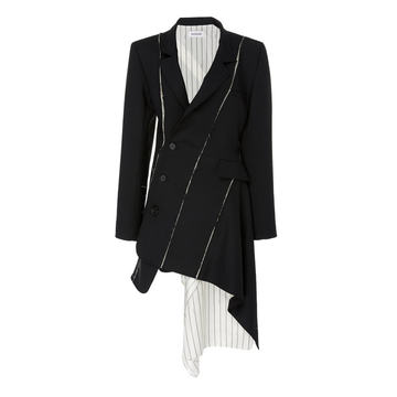 Deconstructed Slashed Jacket Dress