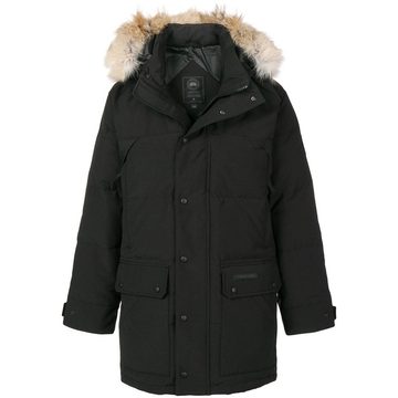 coyote fur trimmed hood parka