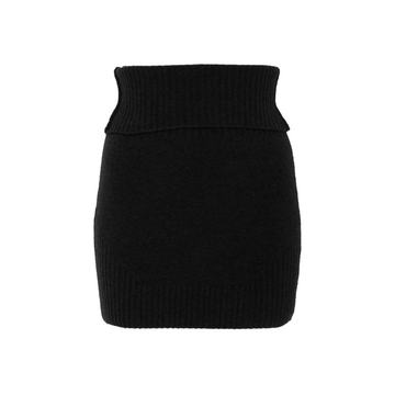 Jesse ribbed wool blend mini skirt