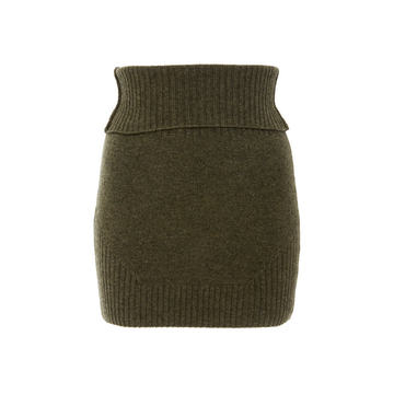 Jesse ribbed wool blend mini skirt