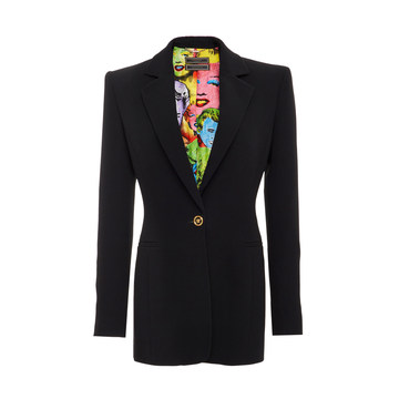 Tailored Silk Cady Blazer